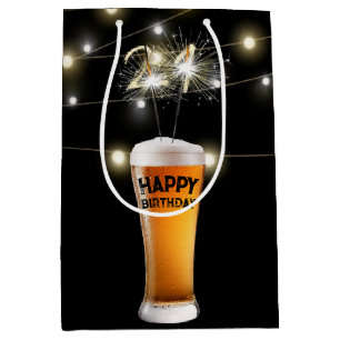 Sparklers in 21-jarige bier medium cadeauzakje