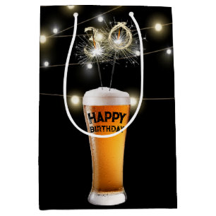 Sparklers in 30e verjaardag bier medium cadeauzakje