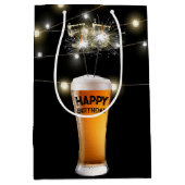 Sparklers in 55e verjaardag bier medium cadeauzakje (Voorkant)