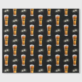 Sparklers in 60e verjaardag bier cadeaupapier (Vlak)