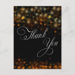 Sparkles and Stars colorful Thank You Briefkaart