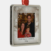 Sparkles en Sneeuwvlokken Foto Ornament (Rechts)