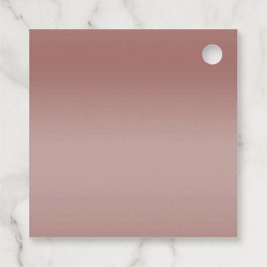 Sparkles & Glamor, Roos Gold Birthday Party Bedankjes Labels (Achterkant)