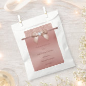 Sparkles & Glamor, Roos Gold Birthday Party Bedankzakje (Geknipt)