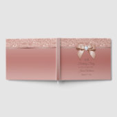 Sparkles & Glamor, Roos Gold Birthday Party Gastenboek (Volledig)