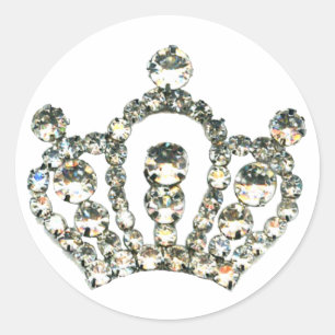 Sparkles of a Tiara Ronde Sticker