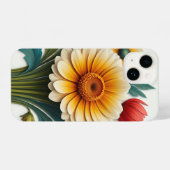 Sparkles Petals: een 4D-bloemfantasie iPhone Hoesje (Achterkant horizontaal)