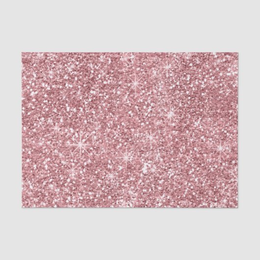 Sparkles Roos 3 Faux Glitter Tissuepapier (Voorkant)