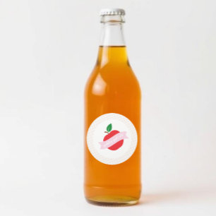 Sparkling Apple Cider Meisjes Verjaardag Ronde Sticker