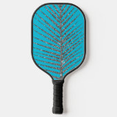 Sparkling Aqua Blue Glitter Pickleball Paddle (Achterkant)