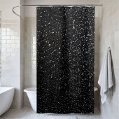 Sparkling Black Sequin Douchegordijn