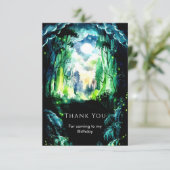 Sparkling Bos Bosbodem Verjaardag Bedankkaart (Staand voorkant)
