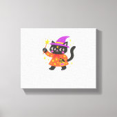 Sparkling Celestial Kat Witch Classic T-shirt Canvas Afdruk (Voorkant)