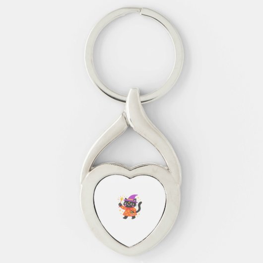 Sparkling Celestial Kat Witch Classic T-shirt Sleutelhanger (Voorkant)
