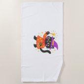 Sparkling Celestial Kat Witch Classic T-shirt Strandlaken (Voorkant)