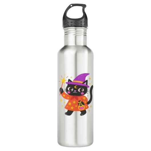 Sparkling Celestial Kat Witch Classic T-shirt Waterfles (Voorkant)