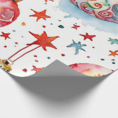 Sparkling Christmas Ball Delight Cadeaupapier (Hoek)