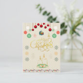 Sparkling Christmas Ornament Kaart (Staand voorkant)