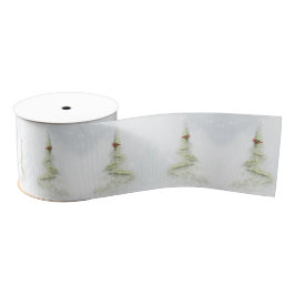 Sparkling Christmas Tree elegant ribbon  Grosgrain Lint