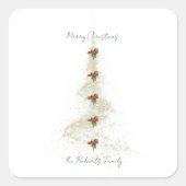 Sparkling Christmas Tree gift  stickers  (Voorkant)