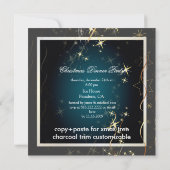 Sparkling Christmas Tree / Invitations pour la fêt (Dos)