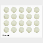 Sparkling Christmas tree round stickers  (Feuille)