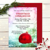 Sparkling Company Feestdagen Open House Invitation Kaart