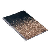 Sparkling Dew druppels in Earth Tones Notitieboek (Rechterzijde)
