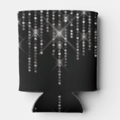 Sparkling Diamonds op Zwart Blikjeskoeler (Achterkant)