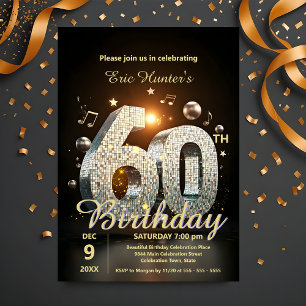 Sparkling Disco Dance 60ste verjaardag Kaart
