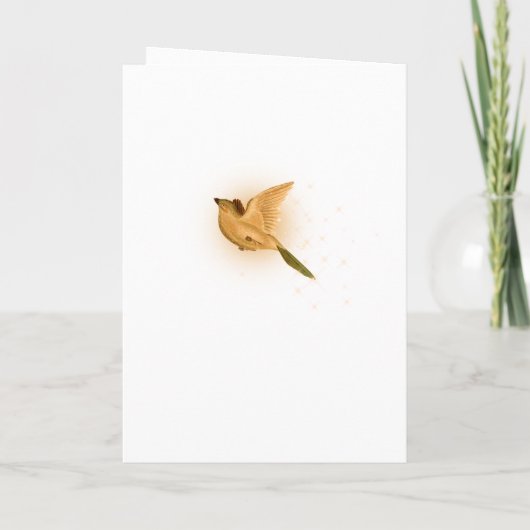 Sparkling Fantasy Vogel Bruiloft Programma (Achterkant)