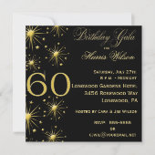 Sparkling Gala 60e anniversaire Invitations (Devant)
