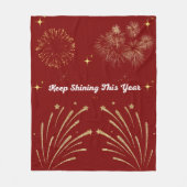 "Sparkling Glitter Style – Shiny & Glamorous Desig Fleece Deken (Voorkant)