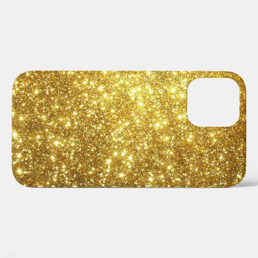 Sparkling Gold Parties scintillant iPhone / coque  (Verso (horizontal))