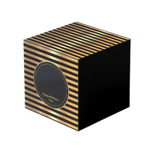 Sparkling Gouden Glitter Gradiënt Gelukkige Moeder Kubus