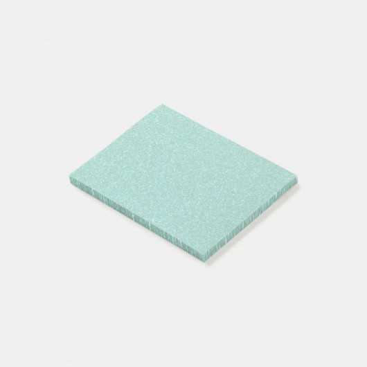Sparkling Green Glitter Texture Post-it® Notes (Schuin)