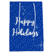 Sparkling Green Ribbon Kerstboom Medium Cadeauzakje (Achterkant)