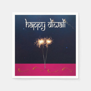 Sparkling Happy Diwali - Papieren servet