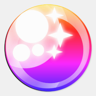 Sparkling kawaii stijl anime oog op sticker