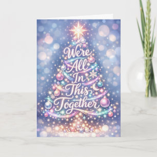 Sparkling Kerstboom voor het Gezin Kaart