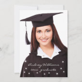 Sparkling Lights Afstuderen Aankondiging met Jaar (Voorkant)