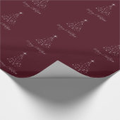 Sparkling Lights Tree Rood Cadeaupapier (Hoek)