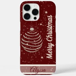 Sparkling Merry Christmas Ornament iPhone 16 Pro Max Hoesje