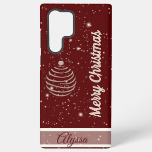 Sparkling Merry Christmas Ornament Samsung Galaxy Hoesje