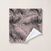 Sparkling Palm Leaves Pattern (Gant de toilette)