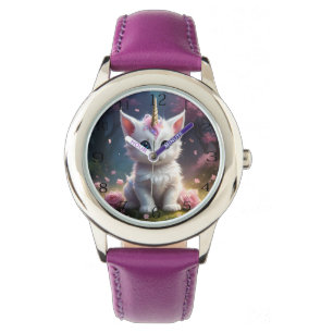 "Sparkling Paws: Het Betoverende Eenhoorn Kitten" Horloge