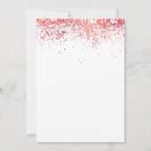 Sparkling Roze Rood 40ste bruiloft Jubileum Kaart (Achterkant)