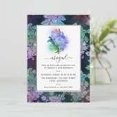 Sparkling Rozen Verjaardagsfeestje Kaart (Staand voorkant)