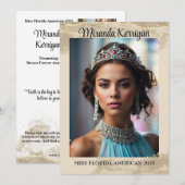 Sparkling Sand Pageant Autograph Kaart QR Code (Voorkant / Achterkant)