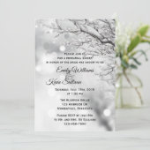 Sparkling Sneeuw en Ice Winter Repetitie Diner Kaart (Staand voorkant)